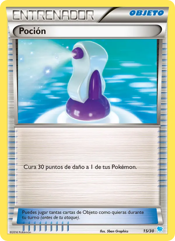 Potion Uncommon Pokemon card #15 from XY trainer Kit (Suicune)