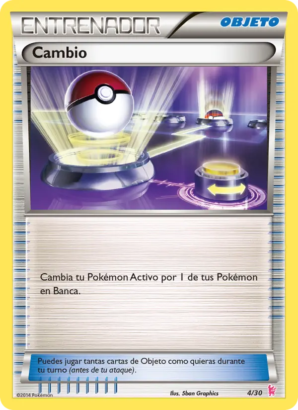 Switch Common Pokemon card #4 from XY trainer Kit (Sylveon)