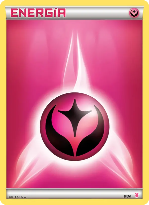 Fairy Energy Common Pokemon card #9 from XY trainer Kit (Wigglytuff)
